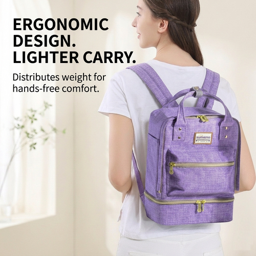 Double Layer Breast Milk Cooler Bag & Nursing Backpack